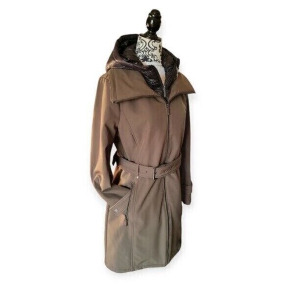 Michael Kors Soft Shell Puffer Hooded Jacket Women's Sz Medium - Picture 5 of 16